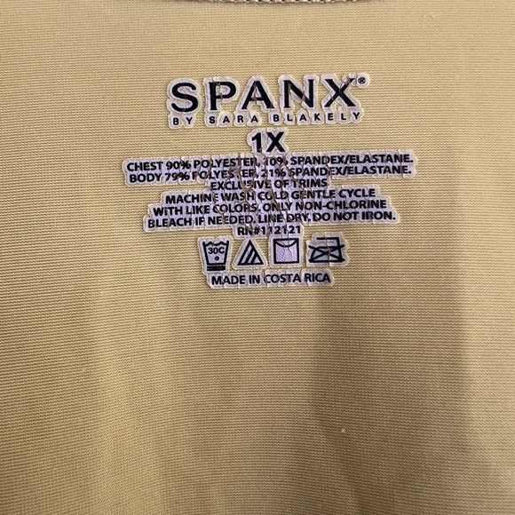 Spanx Women’s By Sara Blakely Shapewear Tank Tops Beige Size 1X - Picture 3 of 4